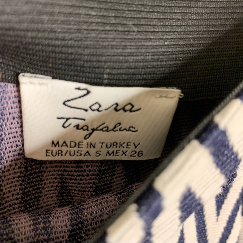 Zara Trafaluc Chevron Print Mini Skirt - Picture 7 of 7